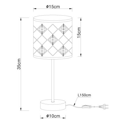 Globo - Stolní lampa 1xE14/40W/230V