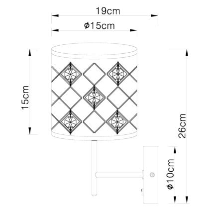 Globo - Nástěnné svítidlo 1xE14/40W/230V