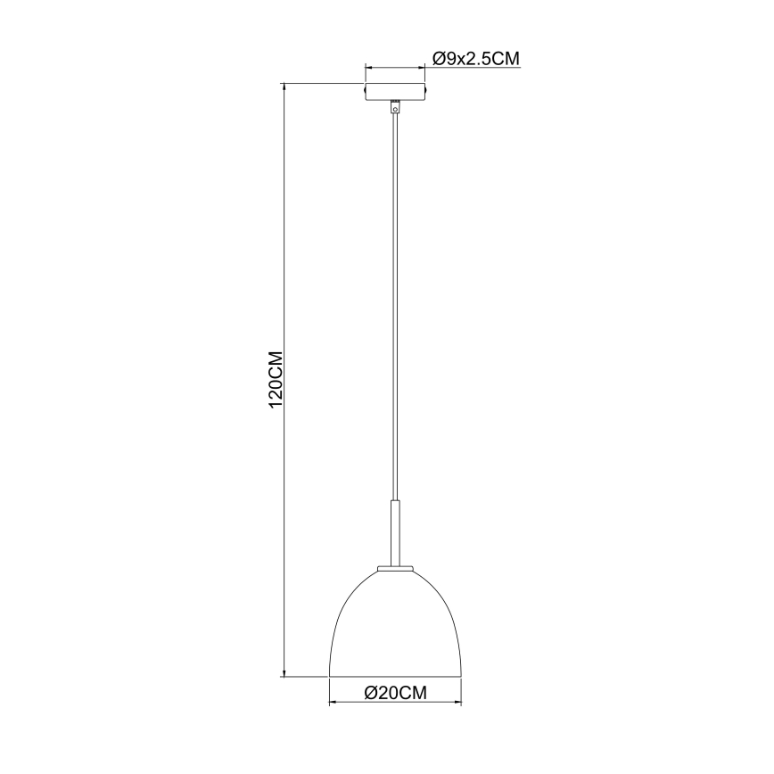 Globo - Lustr na lanku 1xE27/60W/230V