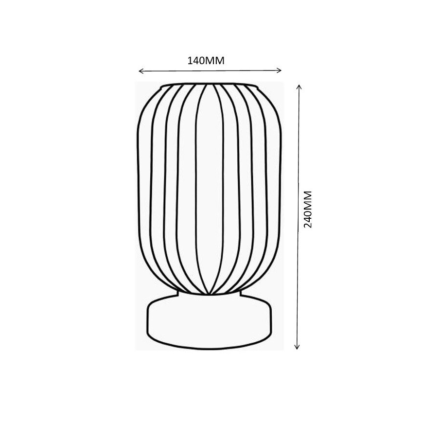 Globo - Stolní lampa 1xE27/40W/230V hnědá
