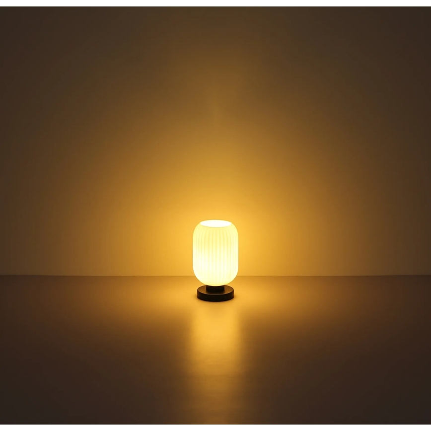 Globo - Stolní lampa 1xE27/40W/230V bílá