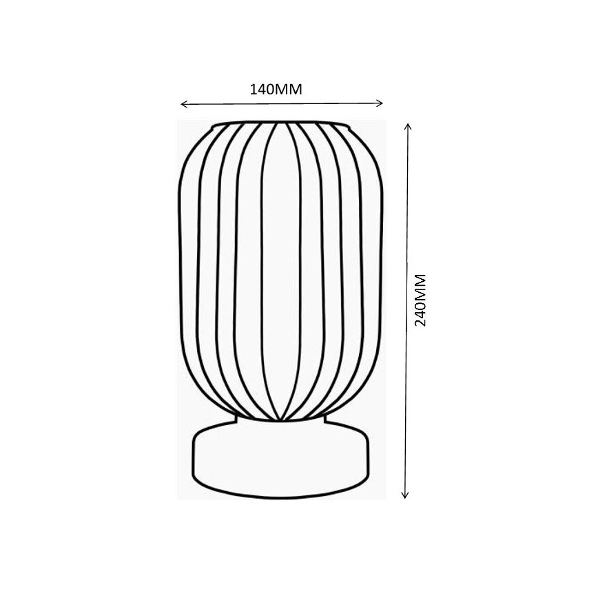 Globo - Stolní lampa 1xE27/40W/230V bílá