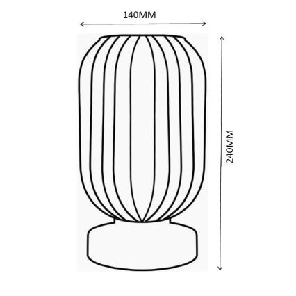 Globo - Stolní lampa 1xE27/40W/230V fialová