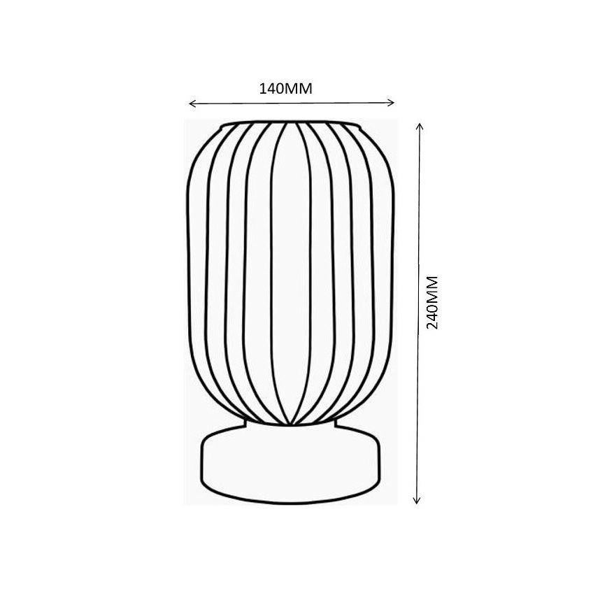 Globo - Stolní lampa 1xE27/40W/230V šedá