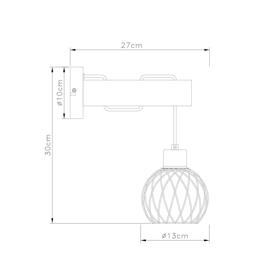 Globo - Nástěnná lampa 1xE27/15W/230V