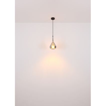 Globo - Lustr na lanku 1xE27/60W/230V pr. 20 cm černá