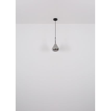 Globo - Lustr na lanku 1xE27/60W/230V pr. 20 cm černá