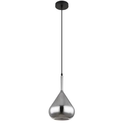 Globo - Lustr na lanku 1xE27/60W/230V pr. 20 cm černá