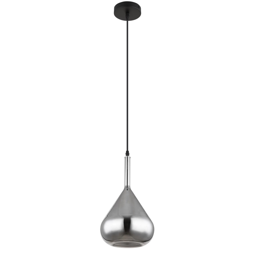Globo - Lustr na lanku 1xE27/60W/230V pr. 20 cm černá