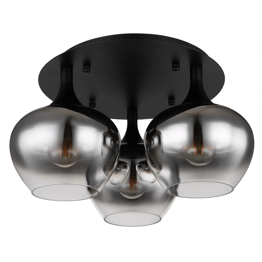 Globo - Přisazený lustr 3xE27/40W/230V pr. 45 cm černá
