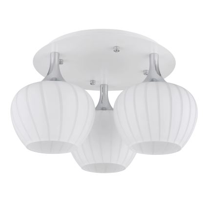 Globo - Přisazený lustr 3xE27/40W/230V bílá