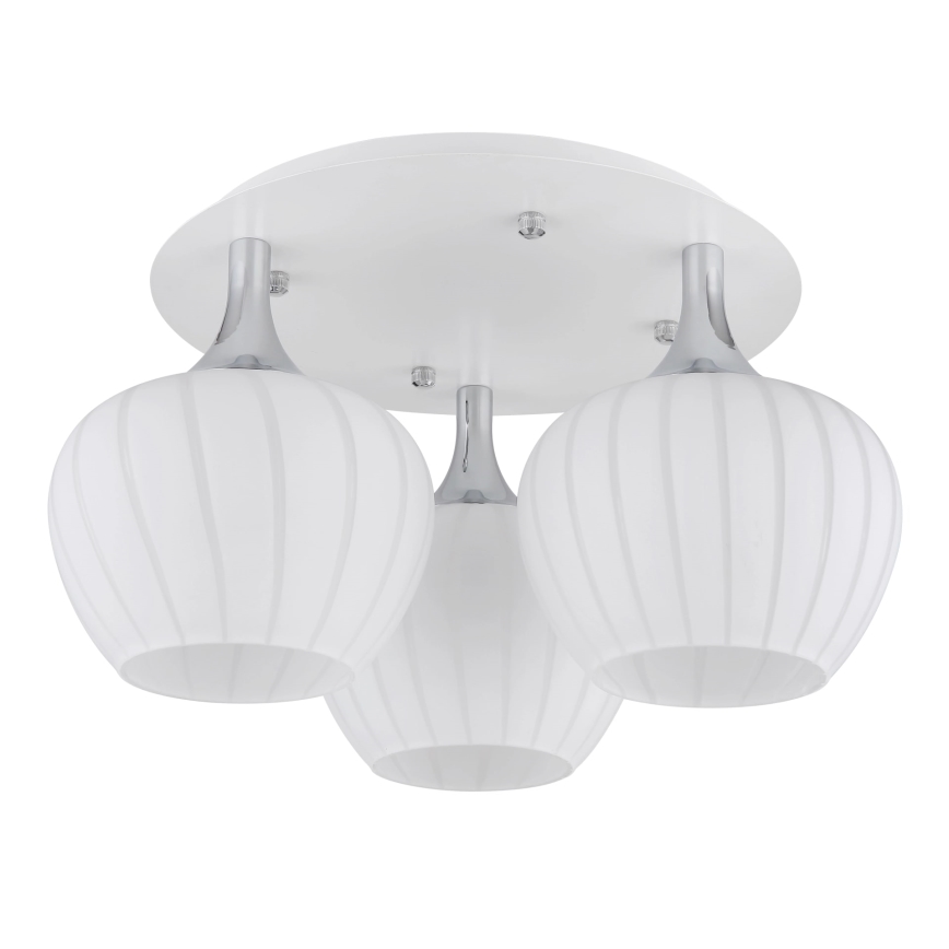 Globo - Přisazený lustr 3xE27/40W/230V bílá