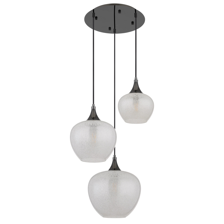 Globo - Lustr na lanku 3xE27/40W/230V bílá/antracit