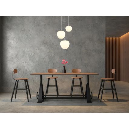 Globo - Lustr na lanku 3xE27/40W/230V bílá