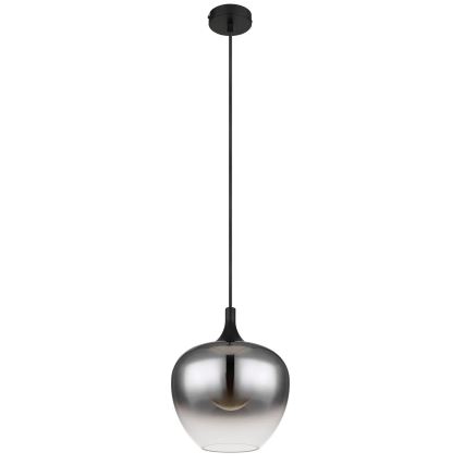 Globo - Lustr na lanku 1xE27/40W/230V pr. 24 cm černá
