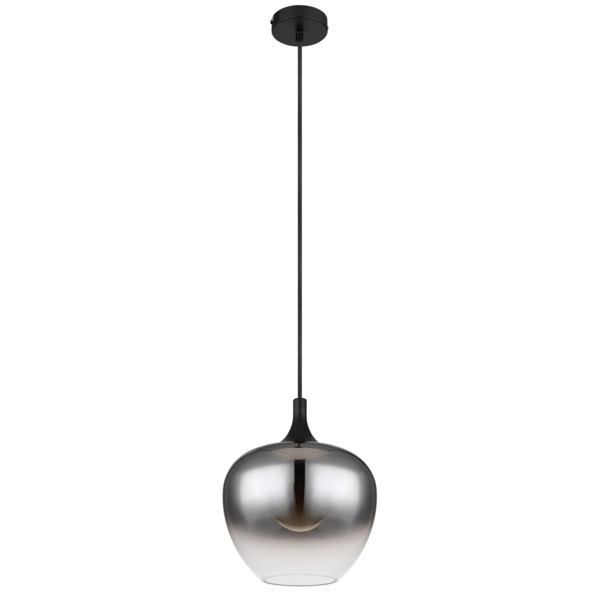 Globo - Lustr na lanku 1xE27/40W/230V pr. 24 cm černá