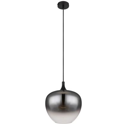 Globo - Lustr na lanku 1xE27/60W/230V pr. 29 cm černá
