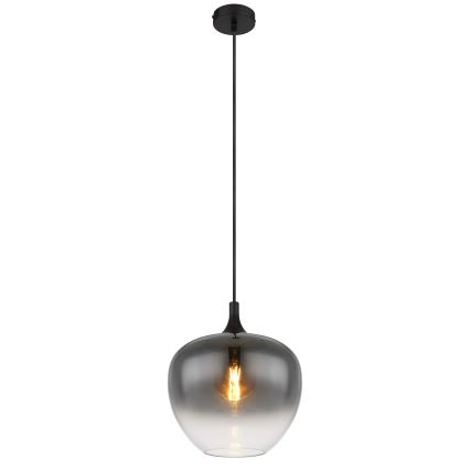 Globo - Lustr na lanku 1xE27/60W/230V pr. 29 cm černá