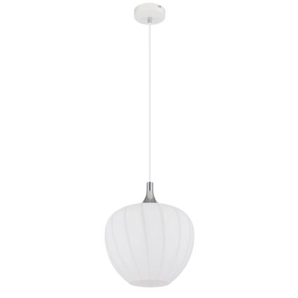 Globo - Lustr na lanku 1xE27/60W/230V pr. 29 cm bílá