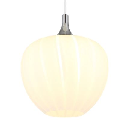 Globo - Lustr na lanku 1xE27/60W/230V pr. 29 cm bílá