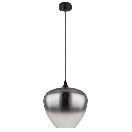 Globo - Lustr na lanku 1xE27/60W/230V pr. 40 cm černá