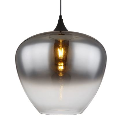 Globo - Lustr na lanku 1xE27/60W/230V pr. 40 cm černá