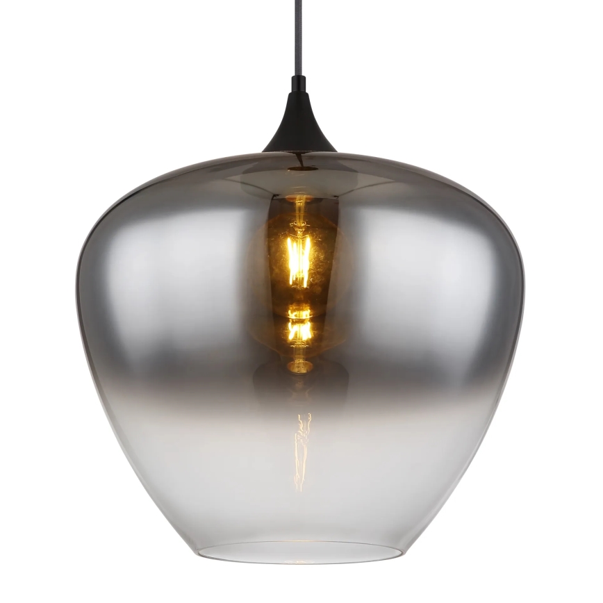 Globo - Lustr na lanku 1xE27/60W/230V pr. 40 cm černá