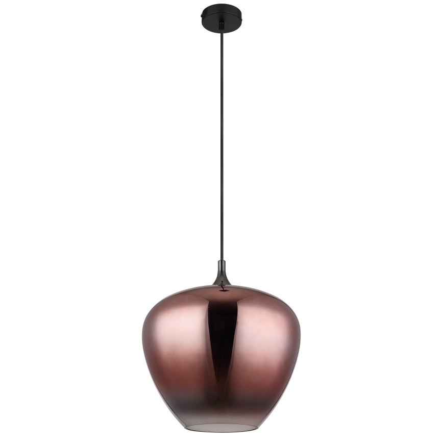 Globo - Lustr na lanku 1xE27/60W/230V pr. 40 cm měděná