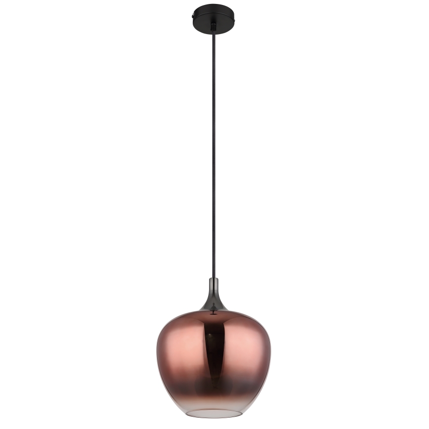 Globo - Lustr na lanku 1xE27/60W/230V pr. 24 cm měděná
