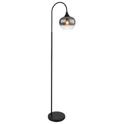 Globo - Stojací lampa 1xE27/40W/230V černá/kouřová