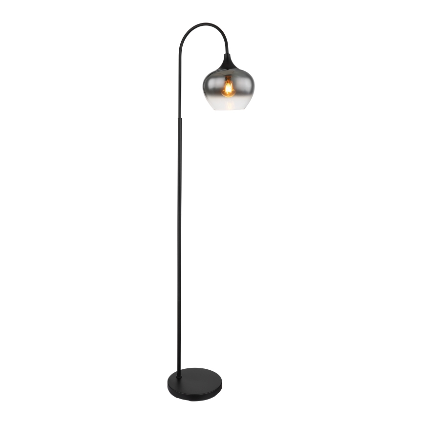 Globo - Stojací lampa 1xE27/40W/230V černá/kouřová