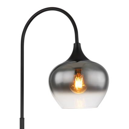Globo - Stojací lampa 1xE27/40W/230V černá/kouřová