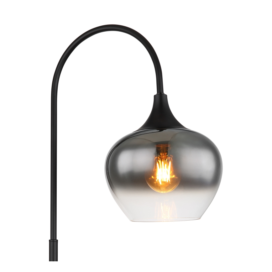 Globo - Stojací lampa 1xE27/40W/230V černá/kouřová