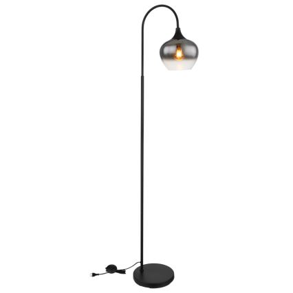 Globo - Stojací lampa 1xE27/40W/230V černá/kouřová