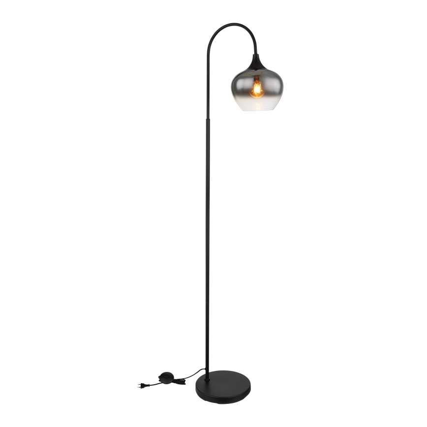Globo - Stojací lampa 1xE27/40W/230V černá/kouřová
