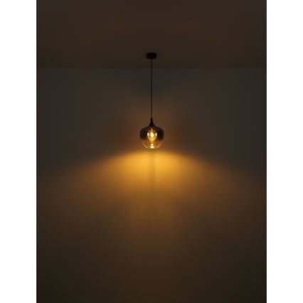 Globo - Stojací lampa 1xE27/40W/230V černá/kouřová