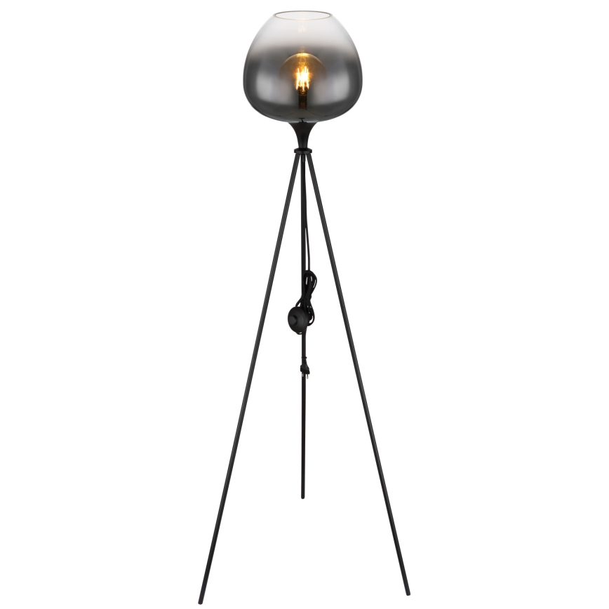 Globo - Stojací lampa 1xE27/60W/230V černá