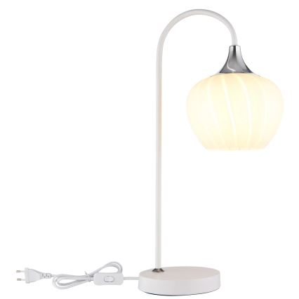 Globo - Stolní lampa 1xE27/40W/230V bílá