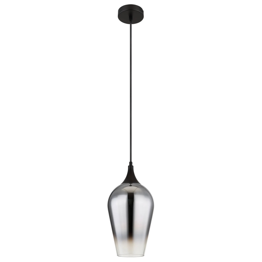 Globo - Lustr na lanku 1xE27/60W/230V pr. 18 cm černá