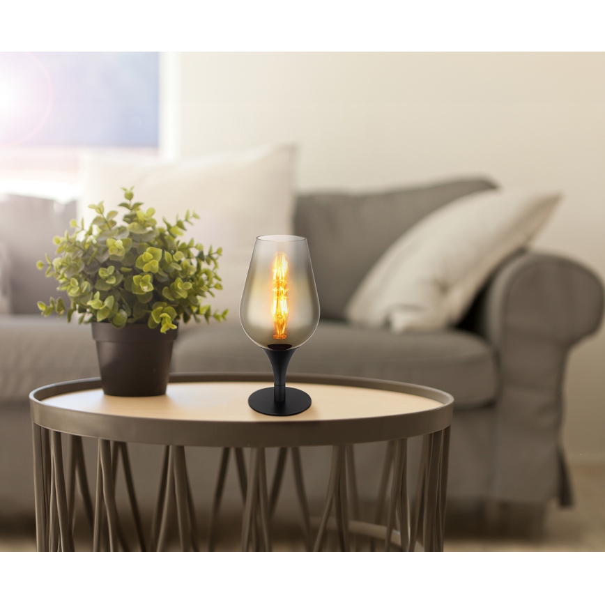 Globo - Stolní lampa 1xE27/40W/230V pr. 15 cm zlatá