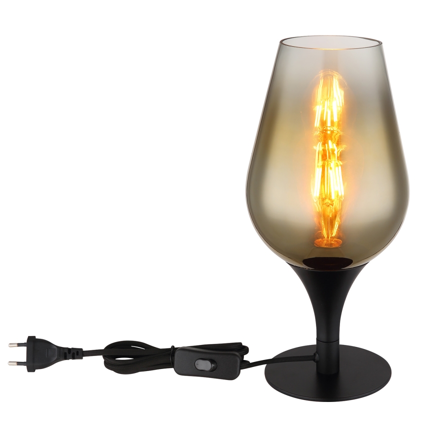Globo - Stolní lampa 1xE27/40W/230V pr. 15 cm zlatá