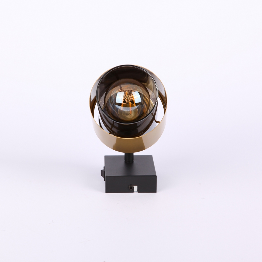 Globo - Nástěnné bodové svítidlo 1xE27/40W/230V černá/mosaz