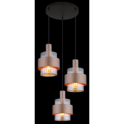 Globo - Lustr na lanku 3xE27/60W/230V pr. 45 cm