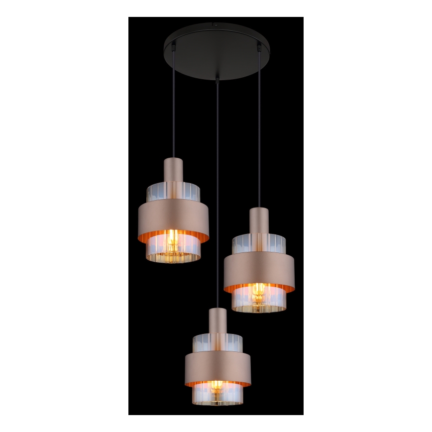 Globo - Lustr na lanku 3xE27/60W/230V pr. 45 cm