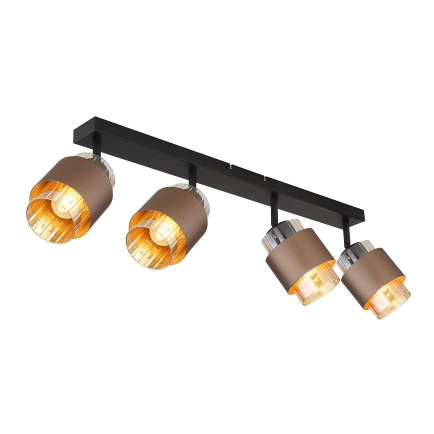 Globo - Bodové svítidlo 4xE27/40W/230V černá/bronzová