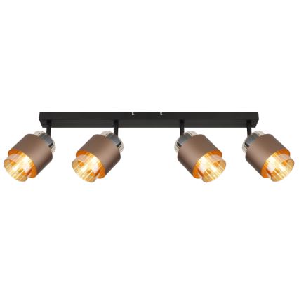 Globo - Bodové svítidlo 4xE27/40W/230V černá/bronzová