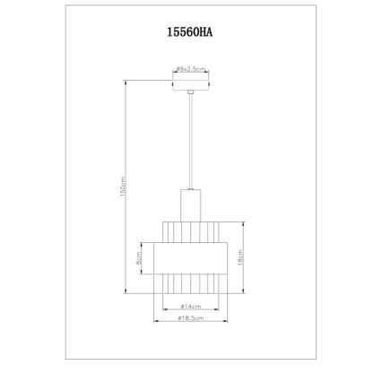 Globo - Lustr na lanku 1xE27/60W/230V pr. 18,5 cm