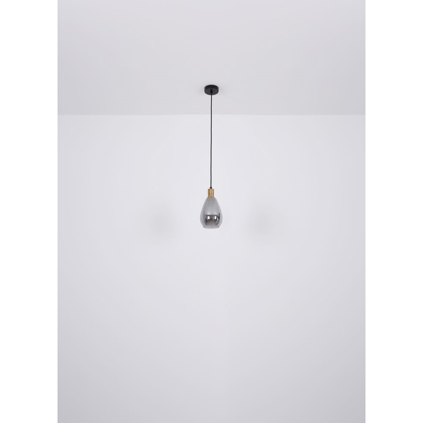 Globo - Lustr na lanku 1xE27/40W/230V mosaz