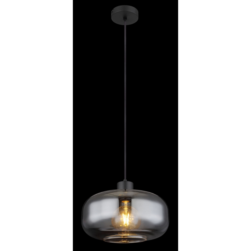 Globo - Lustr na lanku 1xE27/40W/230V pr. 28 cm šedá