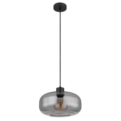 Globo - Lustr na lanku 1xE27/40W/230V pr. 28 cm šedá